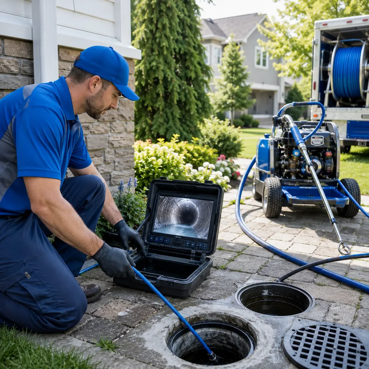 Outdoor drain cleaning professionals serving Maine, NY
